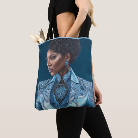 Blue Lady 3-Canvas tas (Dichtbij)