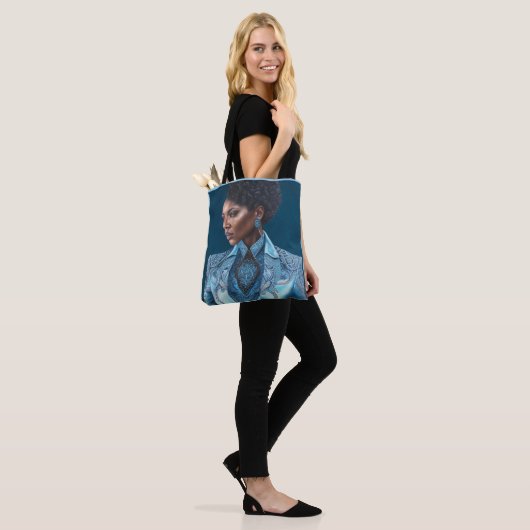 Blue Lady 3-Canvas tas (Op model)
