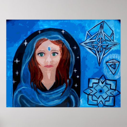 Blue Lady Dream Poster (Voorkant)