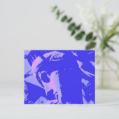 Blue Lady Liberty Briefkaart (Staand voorkant)