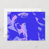 Blue Lady Liberty Briefkaart (Voorkant / Achterkant)