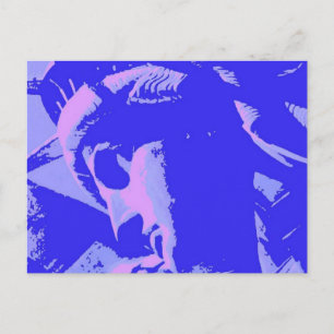 Blue Lady Liberty Briefkaart