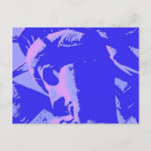 Blue Lady Liberty Briefkaart (Voorkant)