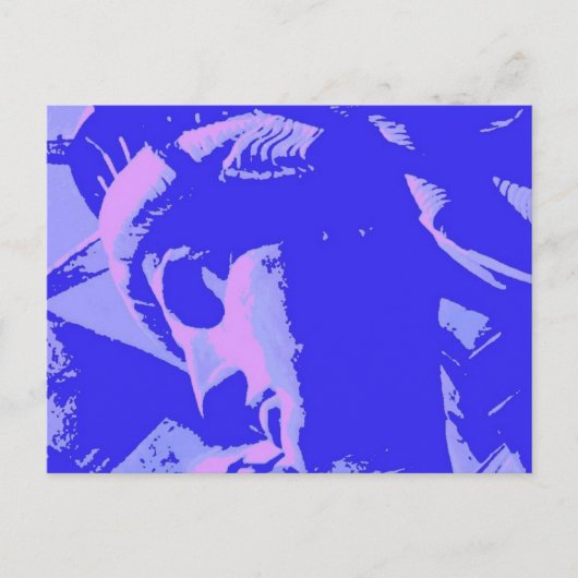 Blue Lady Liberty Briefkaart (Voorkant)