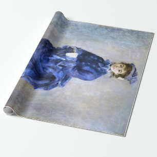 Blue Lady Parisienne Renoir Impressionist Paint Cadeaupapier