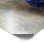 Blue Lady Parisienne Renoir Impressionist Paint Foto Afdruk (Hoek)