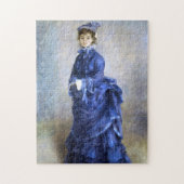 Blue Lady Parisienne Renoir Impressionist Paint Legpuzzel (Verticaal)