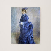 Blue Lady Parisienne Renoir Impressionist Paint Legpuzzel (Verticaal)