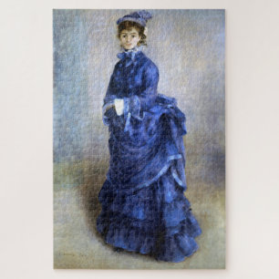 Blue Lady Parisienne Renoir Impressionist Paint Legpuzzel