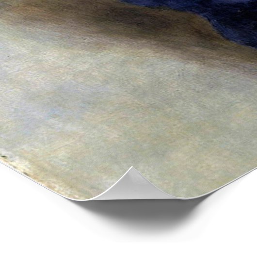 Blue Lady Parisienne Renoir Impressionist Paint Poster (Hoek)