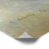 Blue Lady Parisienne Renoir Impressionist Paint Poster (Hoek)