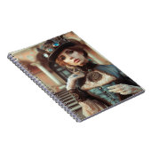 Blue Lady Steampunk  Victoriaans Notitieboek (Rechterzijde)