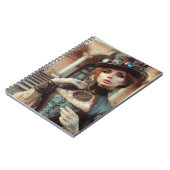 Blue Lady Steampunk  Victoriaans Notitieboek (Linkerzijde)