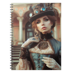 Blue Lady Steampunk  Victoriaans Notitieboek