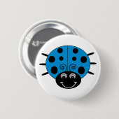 Blue Ladybug Button (Voorkant /achterkant)