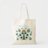 Blue Ladybug Canvas tas (Voorkant)