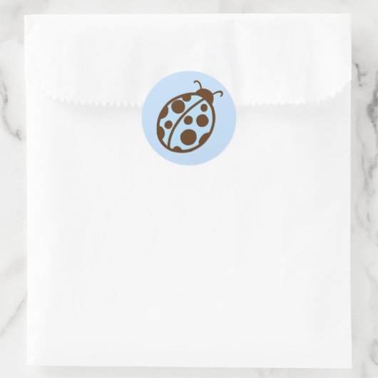 Blue Ladybug Party Stickers (Tas)