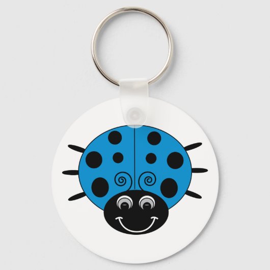 Blue Ladybug Sleutelhanger (Voorkant)