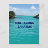 Blue Lagoon Bahamas Briefkaart (Voorkant)