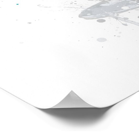 Blue Lagoon ‘Coupe’ Cocktail Poster (Hoek)