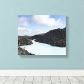 Blue Lagoon Entry - IJsland Canvas Afdruk (Insitu (Houten vloer))