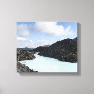 Blue Lagoon Entry - IJsland Canvas Afdruk