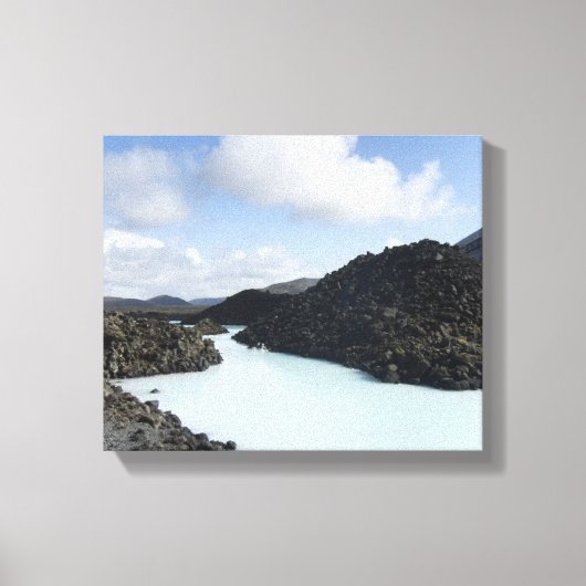 Blue Lagoon Entry - IJsland Canvas Afdruk (Voorkant)