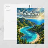 Blue Lagoon, Fethiye, Egeïsche Zee Briefkaart (Voorkant / Achterkant)