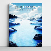 Blue Lagoon IJsland Bestemming Doekprint Canvas Afdruk