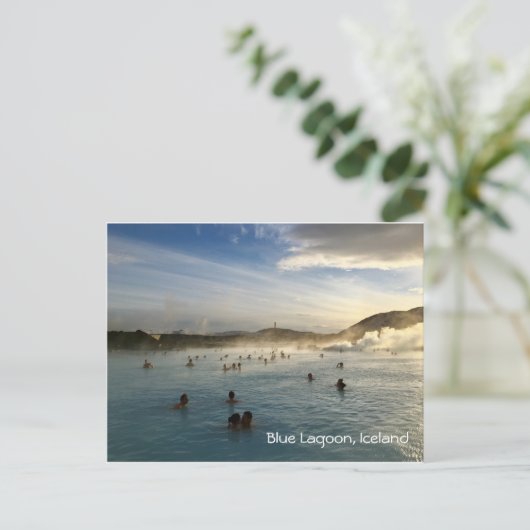Blue Lagoon IJsland Briefkaart (Staand voorkant)