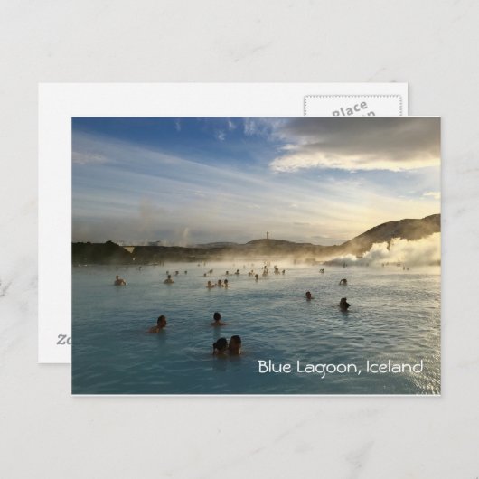 Blue Lagoon IJsland Briefkaart (Voorkant / Achterkant)