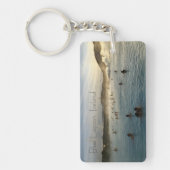 Blue Lagoon IJsland Keyring Sleutelhanger (Voorkant)