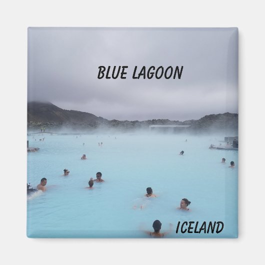 Blue Lagoon IJsland magneet (Voorkant)
