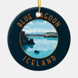 Blue Lagoon IJsland Noodcirkel Keramisch Ornament