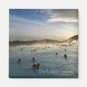 Blue Lagoon IJsland Square Magnet
