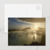 Blue Lagoon IJsland Sunshine Briefkaart (Voorkant / Achterkant)