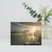 Blue Lagoon IJsland Sunshine Briefkaart met schrij (Staand voorkant)