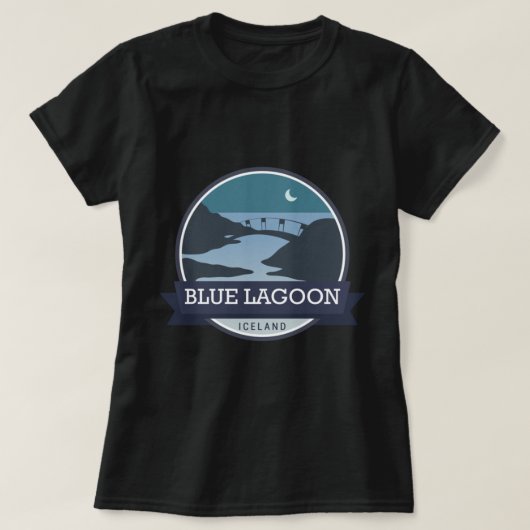 Blue Lagoon IJsland T-shirt (Design voorkant)
