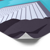 Blue Lagoon IJsland Travel Poster (Hoek)