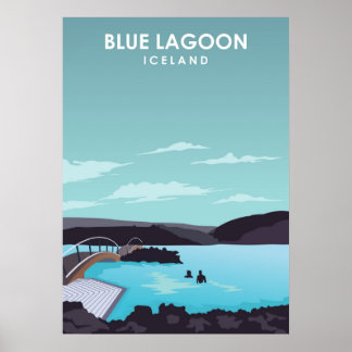 Blue Lagoon IJsland Travel Poster