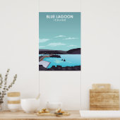 Blue Lagoon IJsland Travel Poster (Keuken)