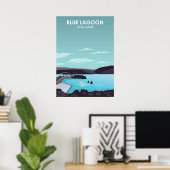 Blue Lagoon IJsland Travel Poster (Thuiskantoor)