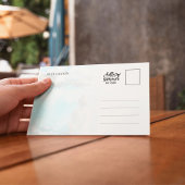 Blue Lagoon IJsland Waterverf Briefkaart