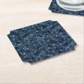 Blue Lagoon Midnight Kasseien Patchwork Terrazzo P Kartonnen Onderzetters (Gekanteld)