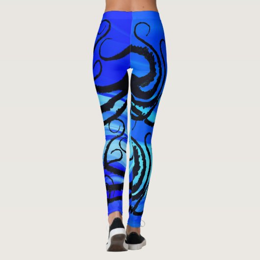 Blue Lagoon Octopus - Leggings (Achterkant)