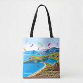 Blue Lagoon Paragliding Canvas tas  (Voorkant)