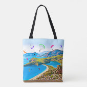 Blue Lagoon Paragliding Canvas tas  (Achterkant)