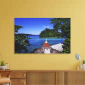 Blue Lagoon, Port Antonio, Jamaica Canvas Afdruk (Insitu (Woonkamer))