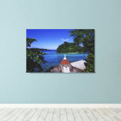 Blue Lagoon, Port Antonio, Jamaica Canvas Afdruk (Insitu (Houten vloer))