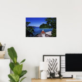 Blue Lagoon, Port Antonio, Jamaica Poster (Thuiskantoor)